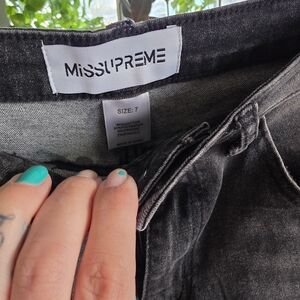 Supreme Women's Washed Black Jeans